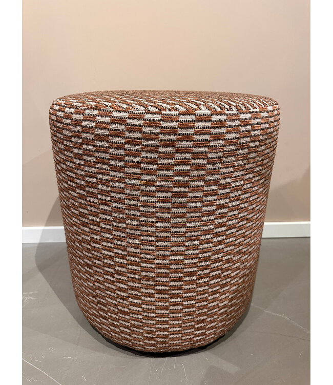 Claudi Small Pouf Ø42x48cm / Alains Brown