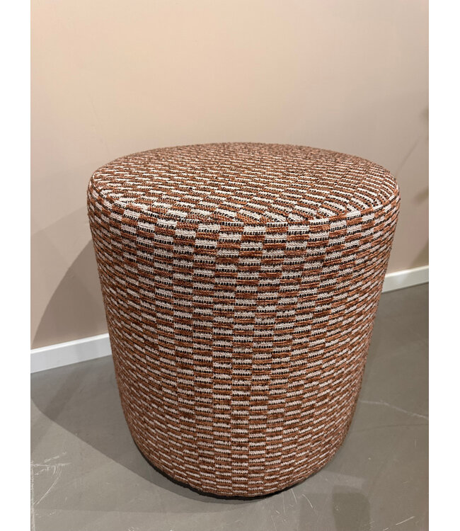 Claudi Small Pouf Ø42x48cm / Alains Brown