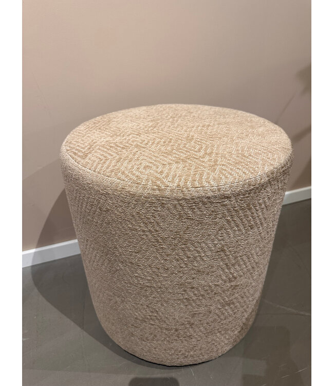 Claudi Small Pouf Ø42x48cm / Vaxholm Sand