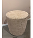 Claudi Small Pouf Ø42x48cm / Vaxholm Sand