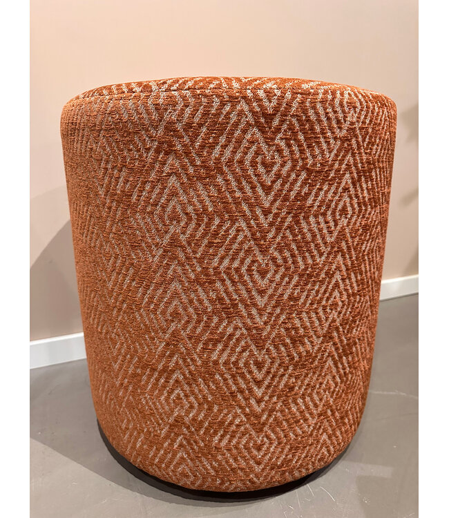 Claudi Small Pouf Ø42x48cm / Vaxholm Burned Orange