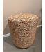 Claudi Small Pouf Ø42x48cm / Rocco Mustard
