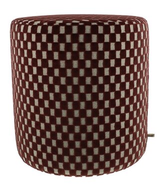 Claudi Small Pouf Ø42x48cm / Scallas Aubergine