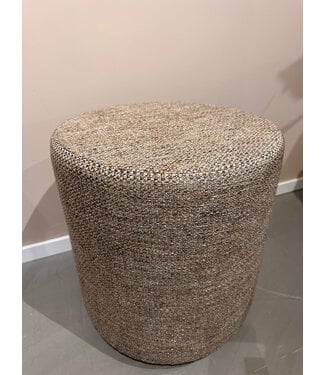Claudi Small Pouf Ø42x48cm / Gradanna Grey/Caramel