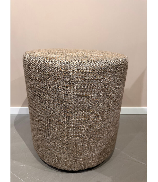 Claudi Small Pouf Ø42x48cm / Gradanna Grey/Caramel