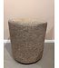 Claudi Small Pouf Ø42x48cm / Gradanna Grey/Caramel