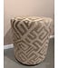 Claudi Small Pouf Ø42x48cm / Naiwa Sand
