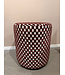 Claudi Small Pouf Ø42x48cm / Scallas Aubergine