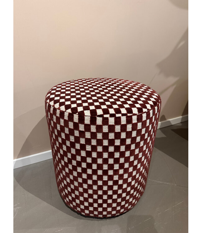 Claudi Small Pouf Ø42x48cm / Scallas Aubergine