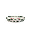 Val Pottery Pie plate Green