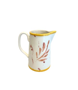 Val Pottery Carafe Carlos Dark orange feather