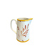 Val Pottery Carafe Carlos Dark orange feather