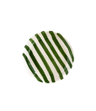 Val Pottery Deep amore Dark green stripes