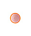 Val Pottery Bowl Inez Base Pink, Edge Orange