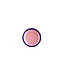 Val Pottery Bowl Joana Base Pink, Edge Blue