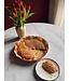 Val Pottery Pie plate Green