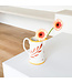 Val Pottery Carafe Carlos Dark orange feather