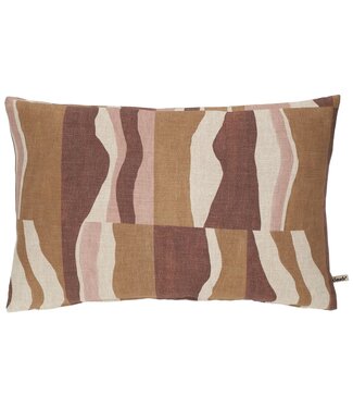 Claudi Pedras 40x60 cm Camel/Burgundy