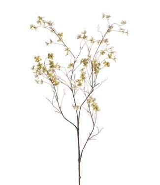 Hydrangea blossom spray x4 green 117 cm