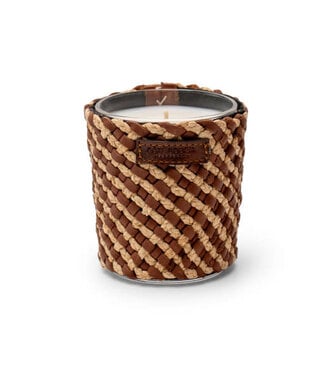 Côté Bougie Bougie Raphia Cuir May (Marron) S / Ambre