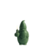 Uyuni LED kaars Santa Claus, Olive green,  Smooth, 10x17 cm