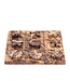Glenton Burgundy marble tic tac toe statue