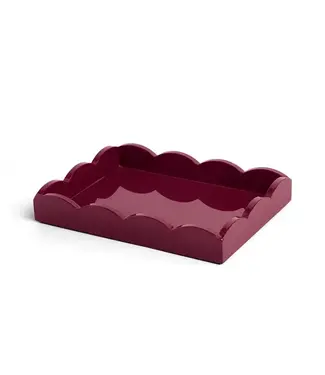 Addison Ross Cherry  Lacquered Scallop Tray 28x20 cm