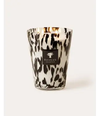 Baobab Geurkaars Pearls black Grande