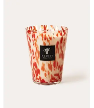 Baobab Geurkaars Pearls coral Grande