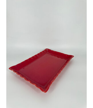 MOOVE - Retangular Platter 32x22x3  - Rouge Cendré