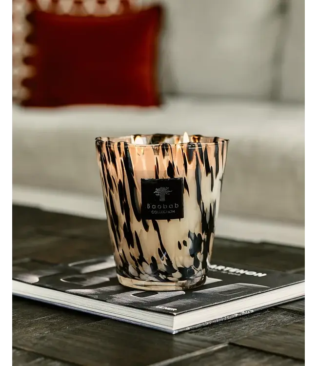 Baobab Geurkaars Pearls black Grande