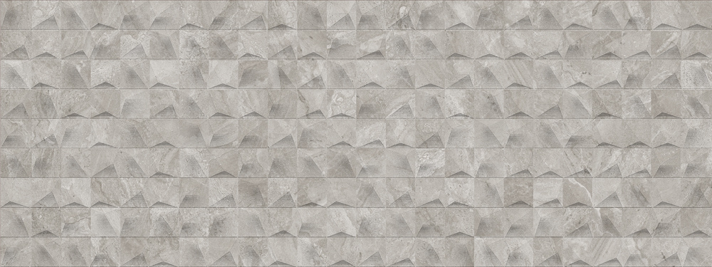 Porcelanosa decorstrip Indic Glans Gris Cubik 45x120 cm