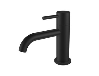 Regn fonteinkraan, mat zwart