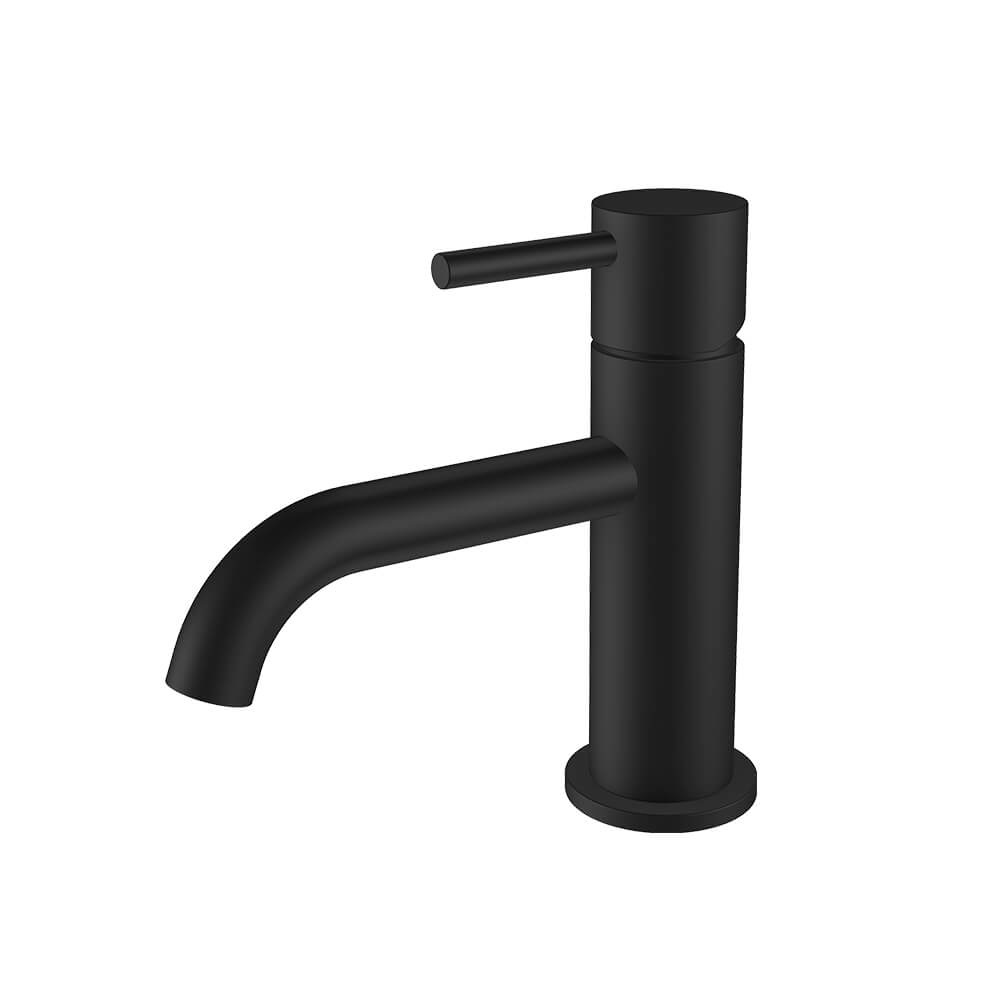 Regn lage wastafelmengkraan met coldstart, gun metal black