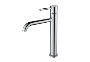 Regn hoge wastafelmengkraan met coldstart, chroom