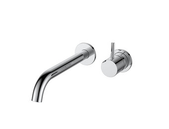 Regn 2-gats inbouw wastafelmengkraan met coldstart, chroom