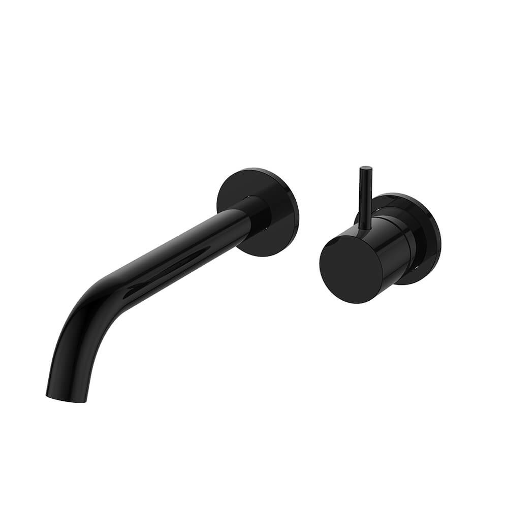 Regn 2-gats inbouw wastafelmengkraan met coldstart, gun metal black