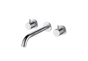 Regn 3-gats inbouw wastafelmengkraan, chroom