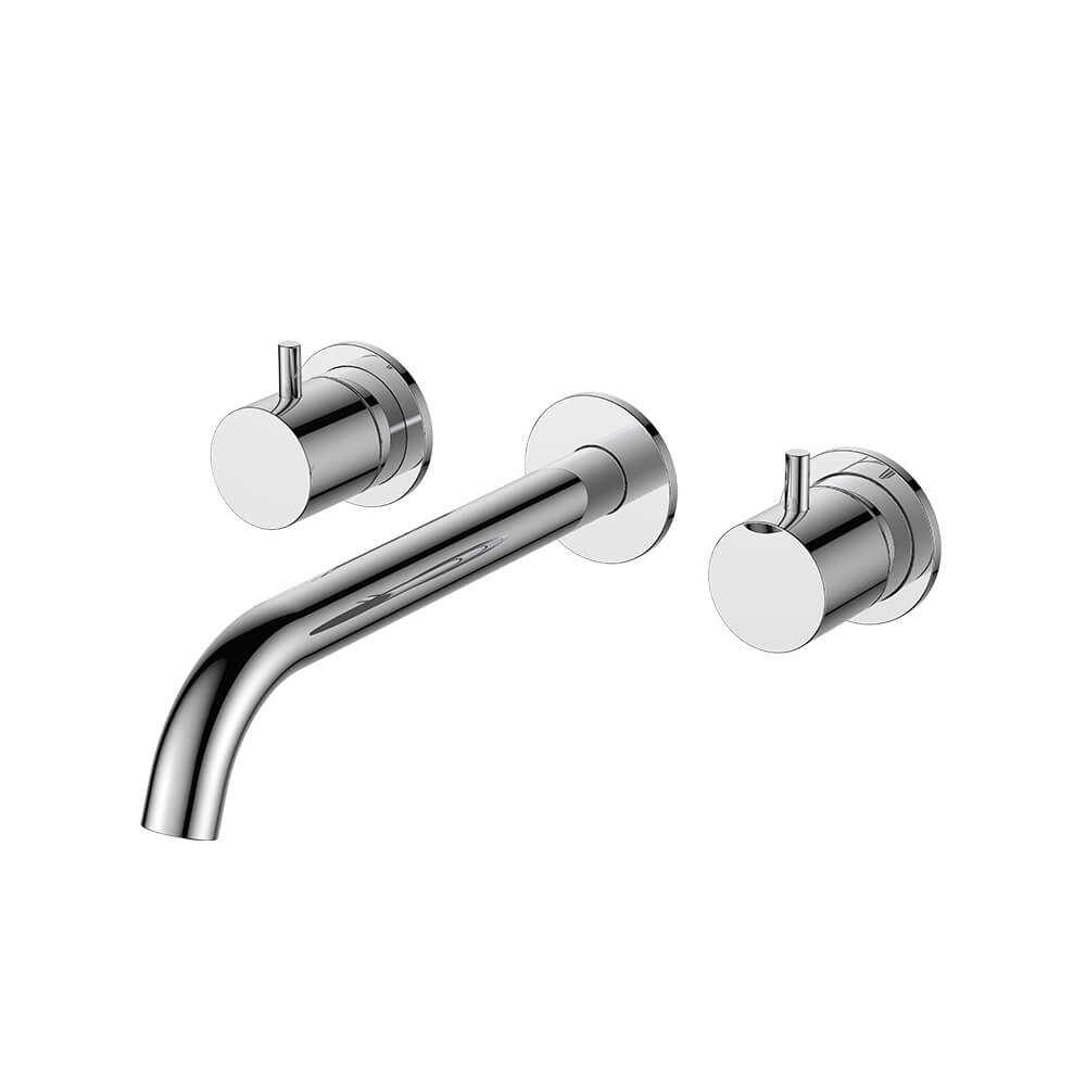 Regn 3-gats inbouw wastafelmengkraan, chroom