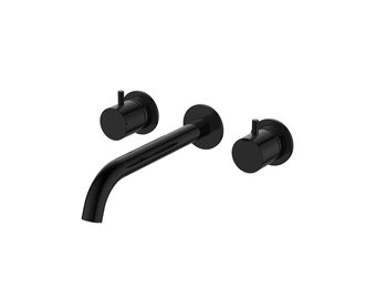 Regn 3-gats inbouw wastafelmengkraan, gun metal black