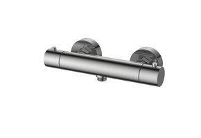 Regn thermostatische douchemengkraan, geborsteld nikkel