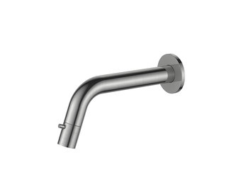 Regn fonteinkraan gebogen inbouw - inkortbaar, geborsteld nikkel