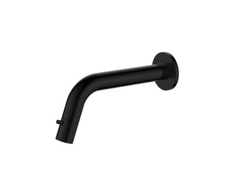 Regn fonteinkraan gebogen inbouw - inkortbaar, gun metal black