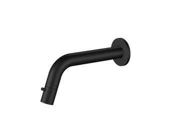 Regn fonteinkraan gebogen inbouw - inkortbaar, mat zwart