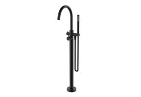 Regn vrijstaande badkraanmengkraan, gun metal black