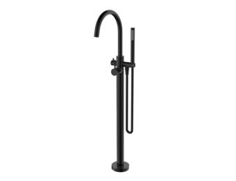 Regn vrijstaande badkraanmengkraan, gun metal black