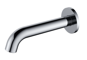 Regn losse uitloop 15cm, chroom