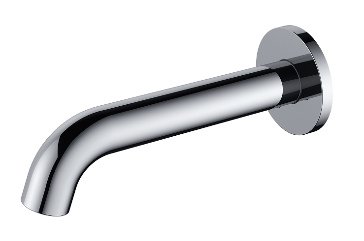 Regn losse uitloop 15cm, chroom