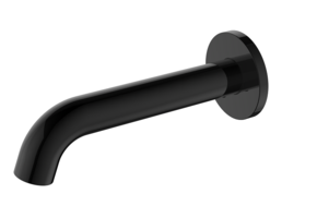 Regn losse uitloop 15cm, mat zwart
