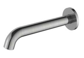 Regn losse uitloop 18cm, geborsteld nikkel